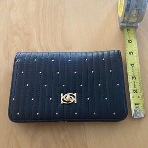 Bebe Black Studded Wallet or‎ crossbody purse  like new ( no strap included)